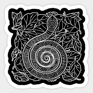 Tribal Snake Ink Art Tattoo Sticker